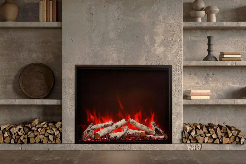 Amantii Traditional Bespoke 48-Inch Built-In Indoor/Outdoor Smart Electric Firebox Insert Amantii