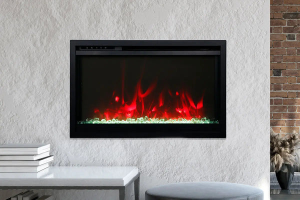 Amantii Traditional Extra Slim 26-Inch Smart Built-In Electric Firebox Insert Amantii