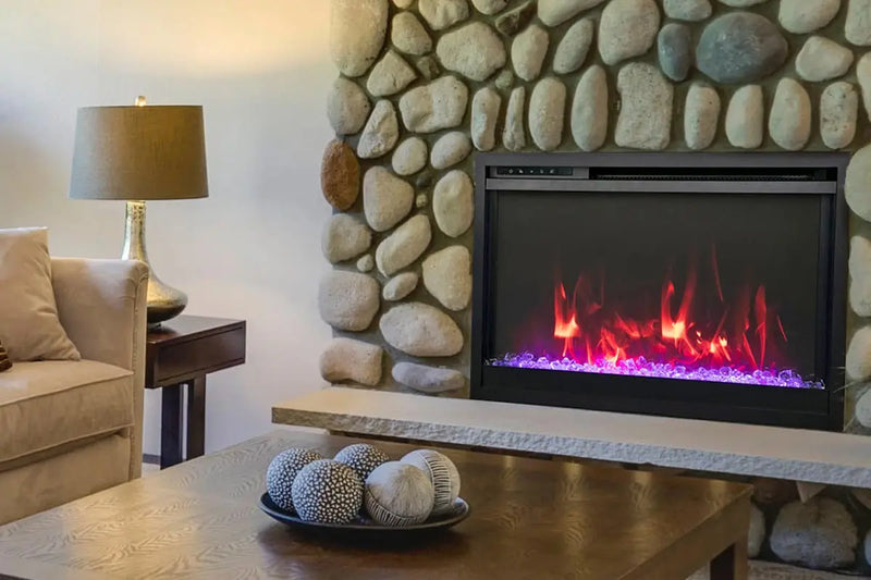 Amantii Traditional Extra Slim 30-Inch Smart Built-In Electric Firebox Insert Amantii