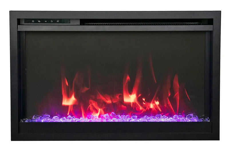 Amantii Traditional Extra Slim 30-Inch Smart Built-In Electric Firebox Insert Amantii