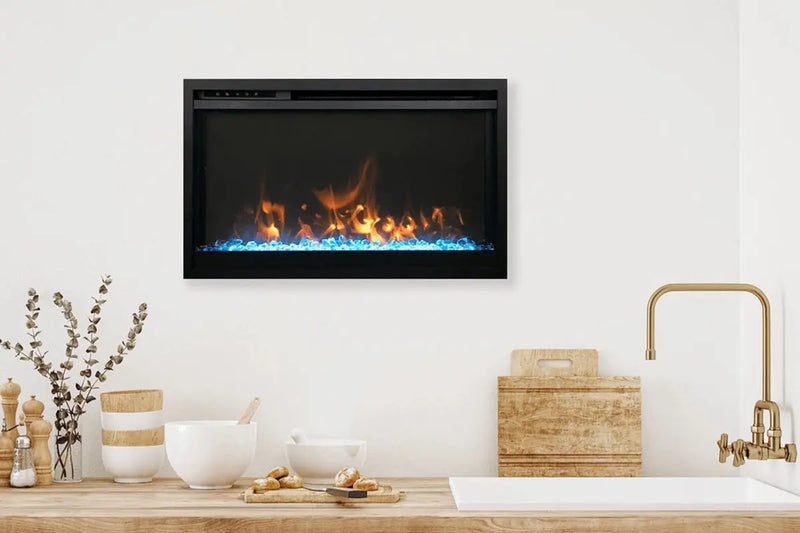 Amantii Traditional Extra Slim 33-Inch Smart Built-In Electric Firebox Insert Amantii