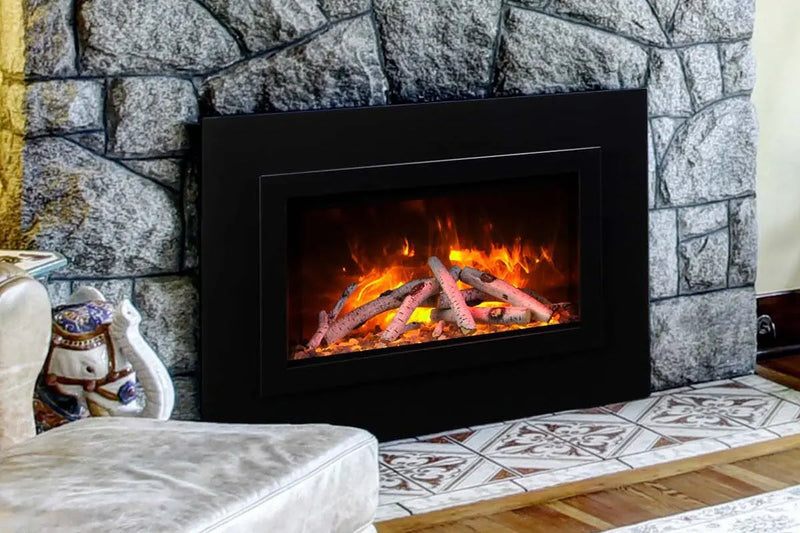 Amantii Traditional Series 38-Inch Built-In Indoor/Outdoor Electric Firebox Insert Amantii