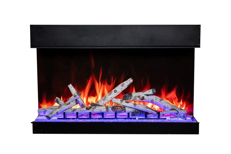 Amantii Tru View Bespoke 45-inch 3-Sided Built In Indoor/Outdoor Electric Fireplace Amantii