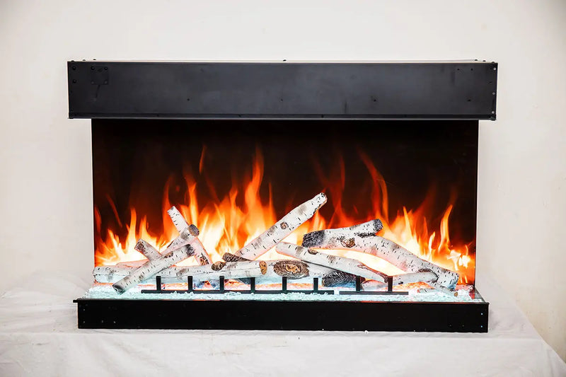 Amantii Tru View Bespoke 45-inch 3-Sided Built In Indoor/Outdoor Electric Fireplace Amantii