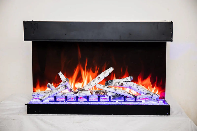 Amantii Tru View Bespoke 45-inch 3-Sided Built In Indoor/Outdoor Electric Fireplace Amantii