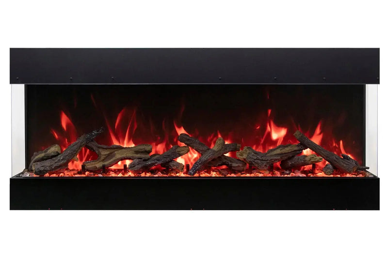 Amantii Tru View Bespoke 65-inch 3-Sided Built In Indoor/Outdoor Electric Fireplace Amantii