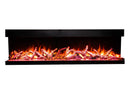 Amantii Tru View Bespoke 65-inch 3-Sided Built In Indoor/Outdoor Electric Fireplace Amantii