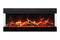 Amantii Tru View Bespoke 75-inch 3-Sided Built In Indoor/Outdoor Electric Fireplace Amantii