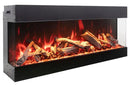 Amantii Tru View Bespoke 75-inch 3-Sided Built In Indoor/Outdoor Electric Fireplace Amantii
