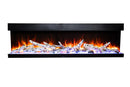 Amantii Tru View Bespoke 75-inch 3-Sided Built In Indoor/Outdoor Electric Fireplace Amantii