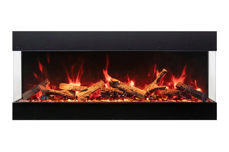 Amantii Tru View Bespoke 85-inch 3-Sided Built In Indoor/Outdoor Electric Fireplace Amantii
