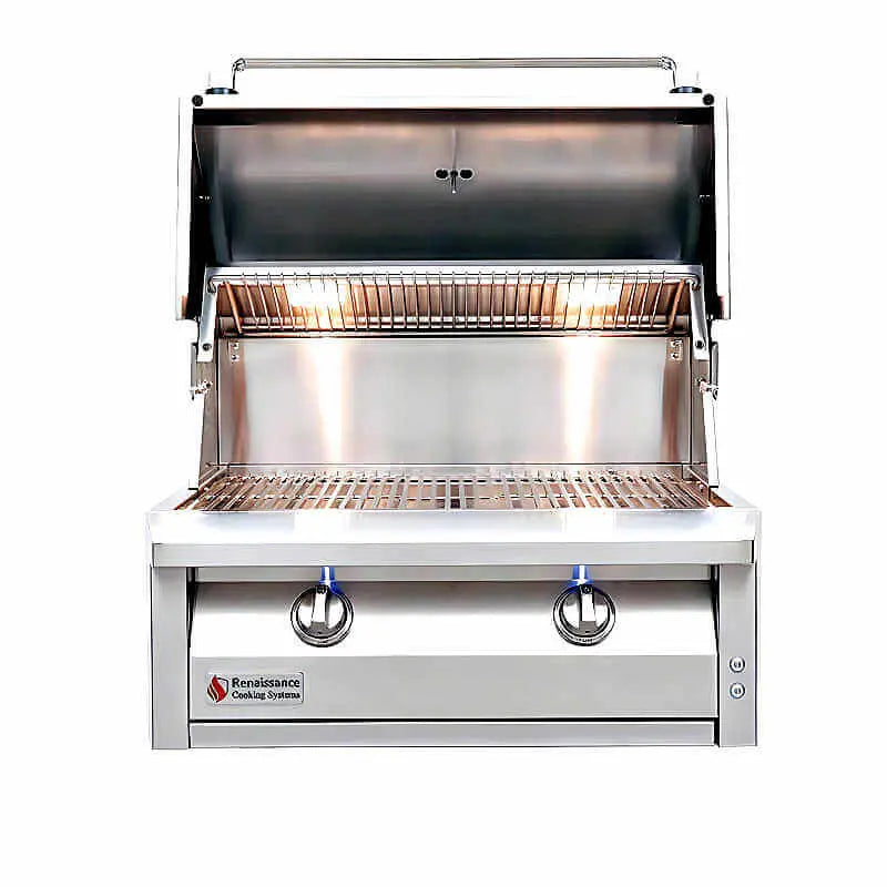 American Renaissance Grill 30 Inch 2 Burner Built-In Gas Grill Renaissance Cooking Systems