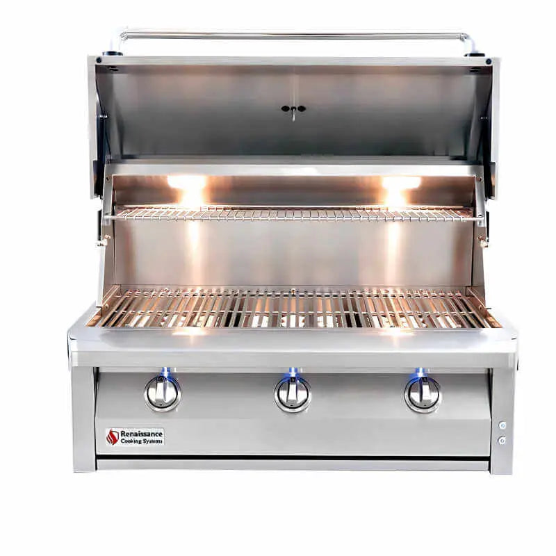 American Renaissance Grill 36 Inch 3 Burner Freestanding Gas Grill Renaissance Cooking Systems