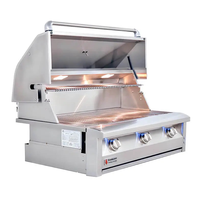 American Renaissance Grill 42 Inch 3 Burner Built In Gas Grill Renaissance Cooking Systems