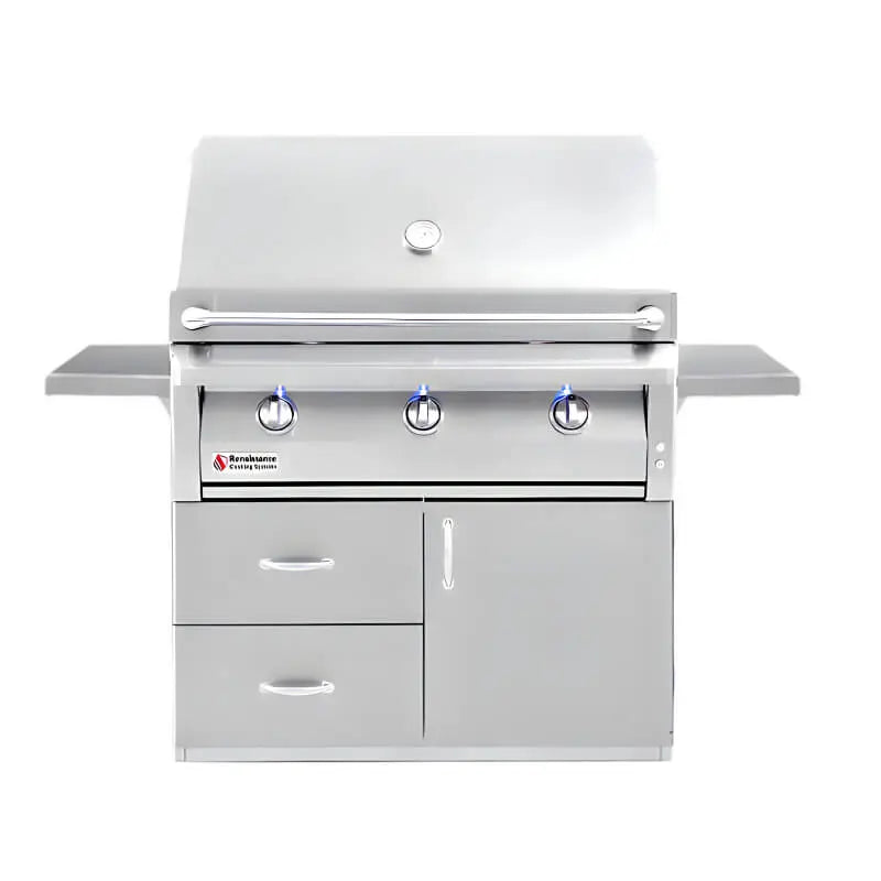 American Renaissance Grill 42 Inch 3 Burner Freestanding Gas Grill Renaissance Cooking Systems