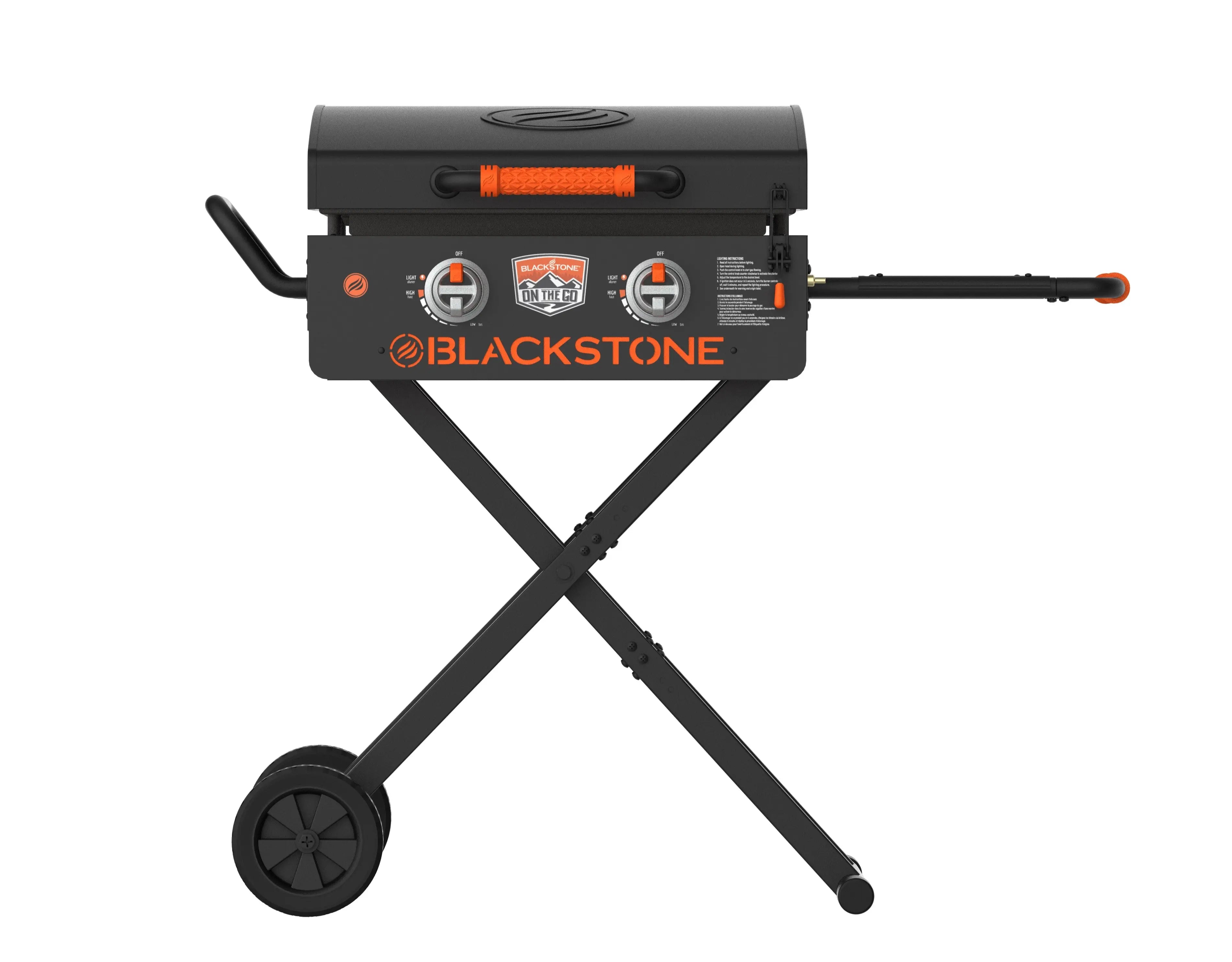 Blackstone - 22" On The Go Scissor Cart Griddle W/Hood - 2350 - Agent BBQ
