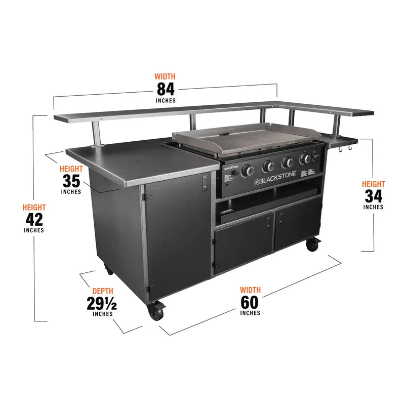 Blackstone 5 Person Chefs Table W/ 36" Griddle - 6023 - Agent BBQ