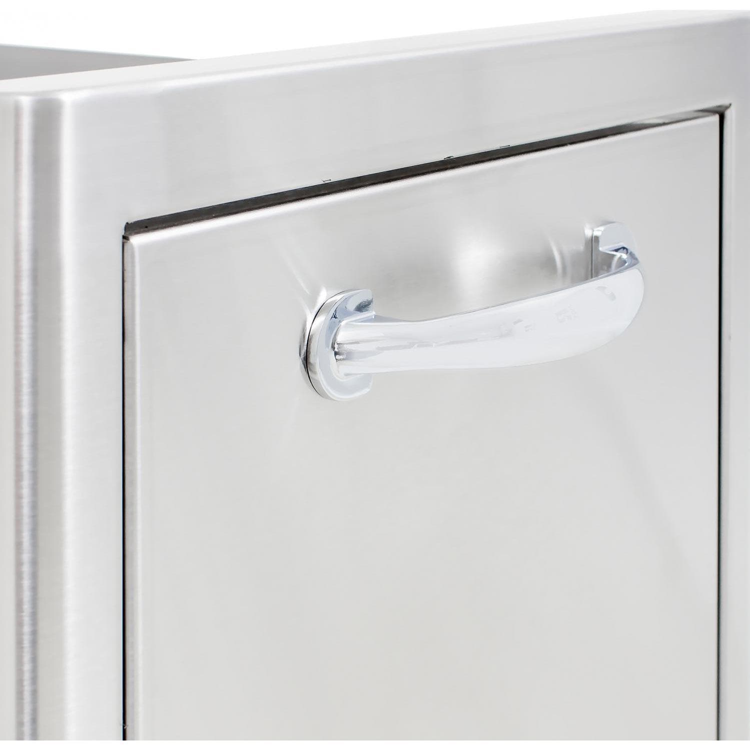 Blaze 13" Narrow Roll-Out Trash Bin in Stainless Steel (BLZ-TRNW-DRW) Blaze Grills