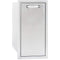 Blaze 13" Narrow Roll-Out Trash Bin in Stainless Steel (BLZ-TRNW-DRW) - Agent BBQ