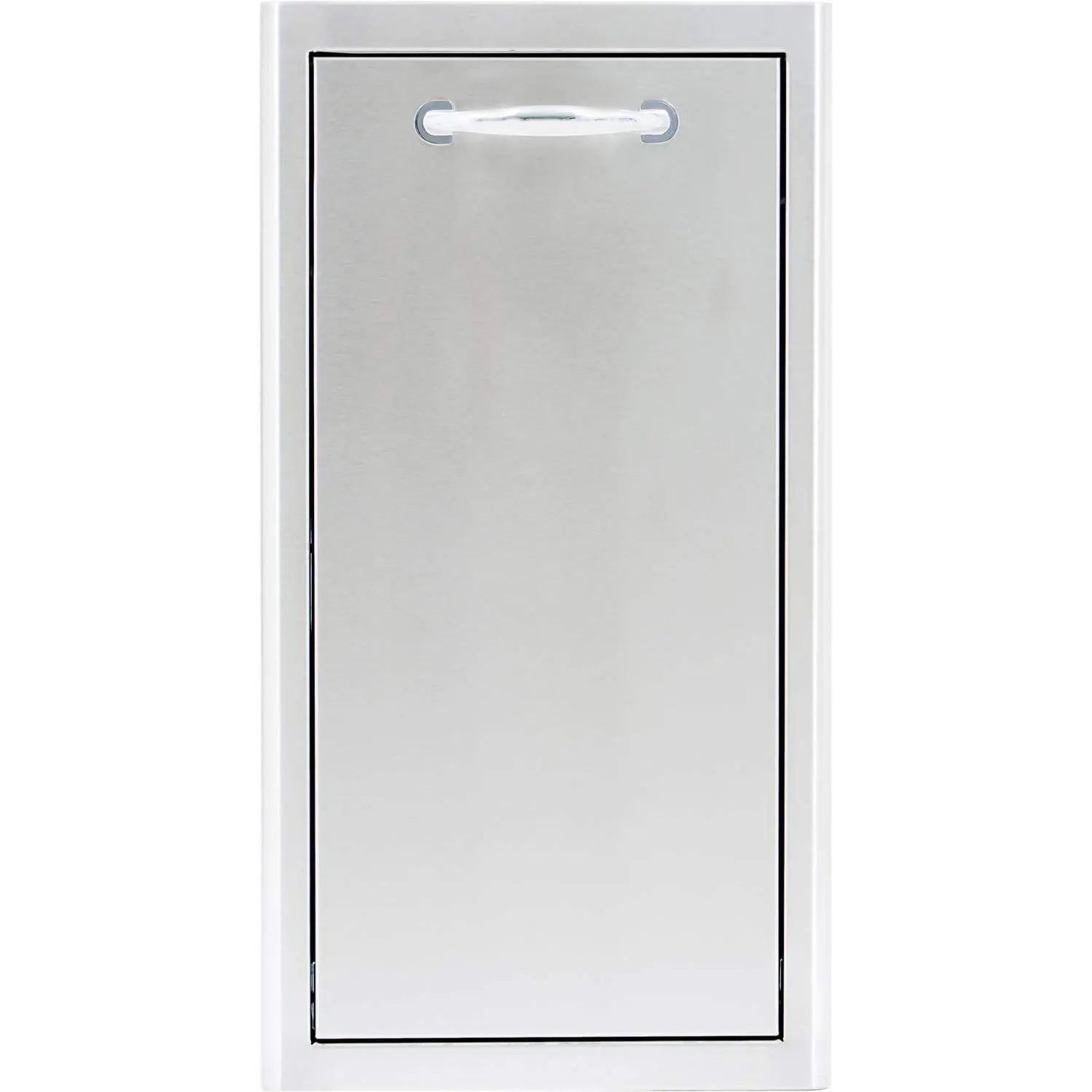 Blaze 13" Narrow Roll-Out Trash Bin in Stainless Steel (BLZ-TRNW-DRW) - Agent BBQ