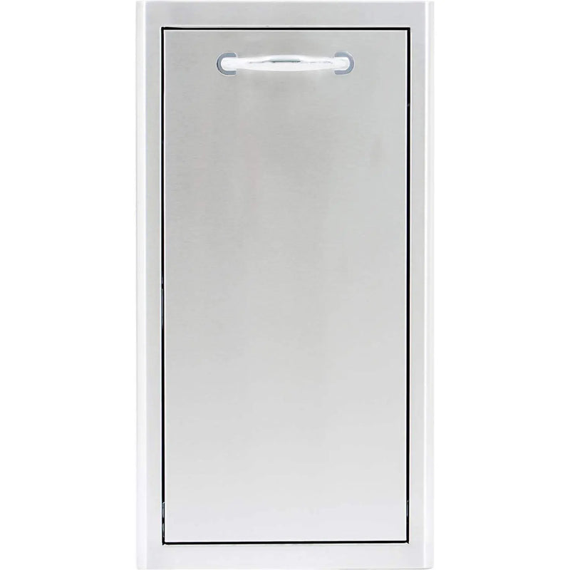 Blaze 13" Narrow Roll-Out Trash Bin in Stainless Steel (BLZ-TRNW-DRW) - Agent BBQ
