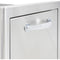 Blaze 13" Narrow Roll-Out Trash Bin in Stainless Steel (BLZ-TRNW-DRW) - Agent BBQ
