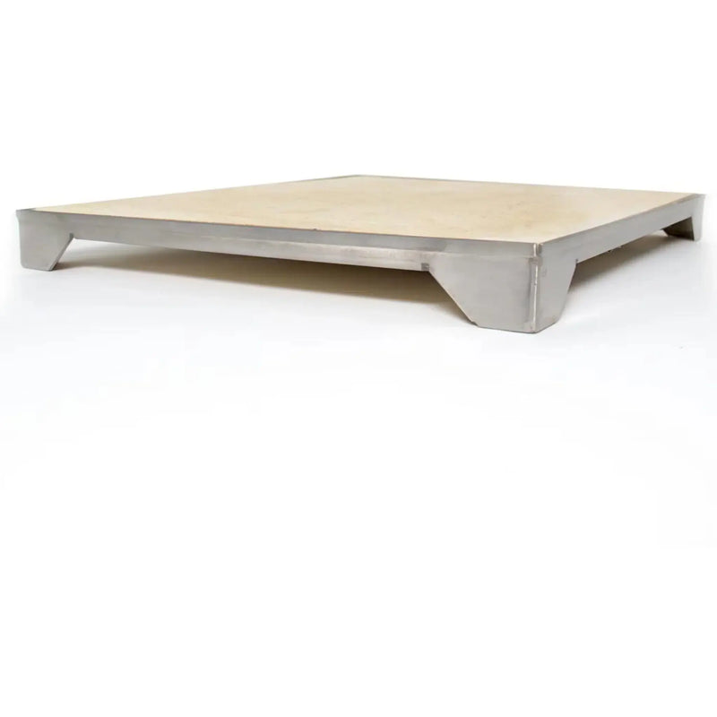 Blaze 14.75" Ceramic Pizza Stone With Stainless Steel Tray - BLZ-PZST - Agent BBQ