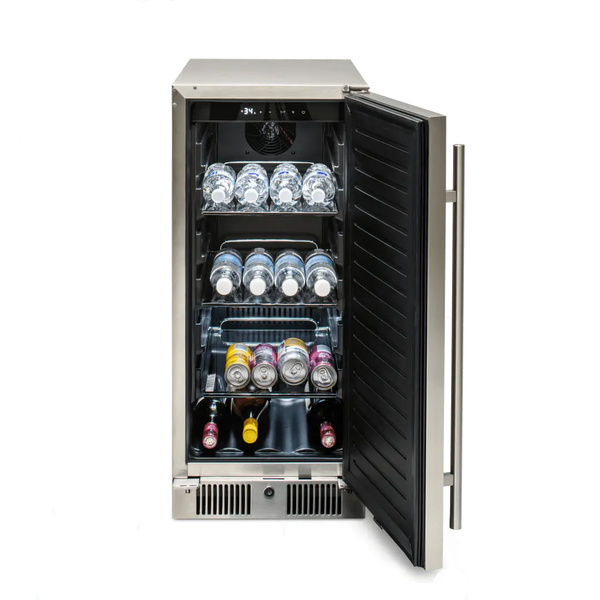 Blaze 15-Inch 3.2 Cu. Ft. Outdoor Rated Compact Refrigerator - BLZ-SSRF-15 - Agent BBQ