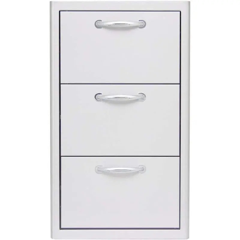 Blaze 16" Triple Access Drawer in Stainless Steel (BLZ-DRW3-R) - Agent BBQ