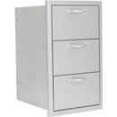 Blaze 16" Triple Access Drawer in Stainless Steel (BLZ-DRW3-R) - Agent BBQ