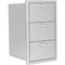 Blaze 16" Triple Access Drawer in Stainless Steel (BLZ-DRW3-R) - Agent BBQ