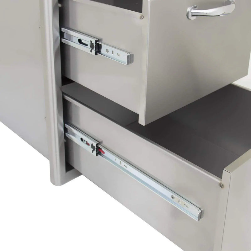 Blaze 16" Triple Access Drawer in Stainless Steel (BLZ-DRW3-R) - Agent BBQ