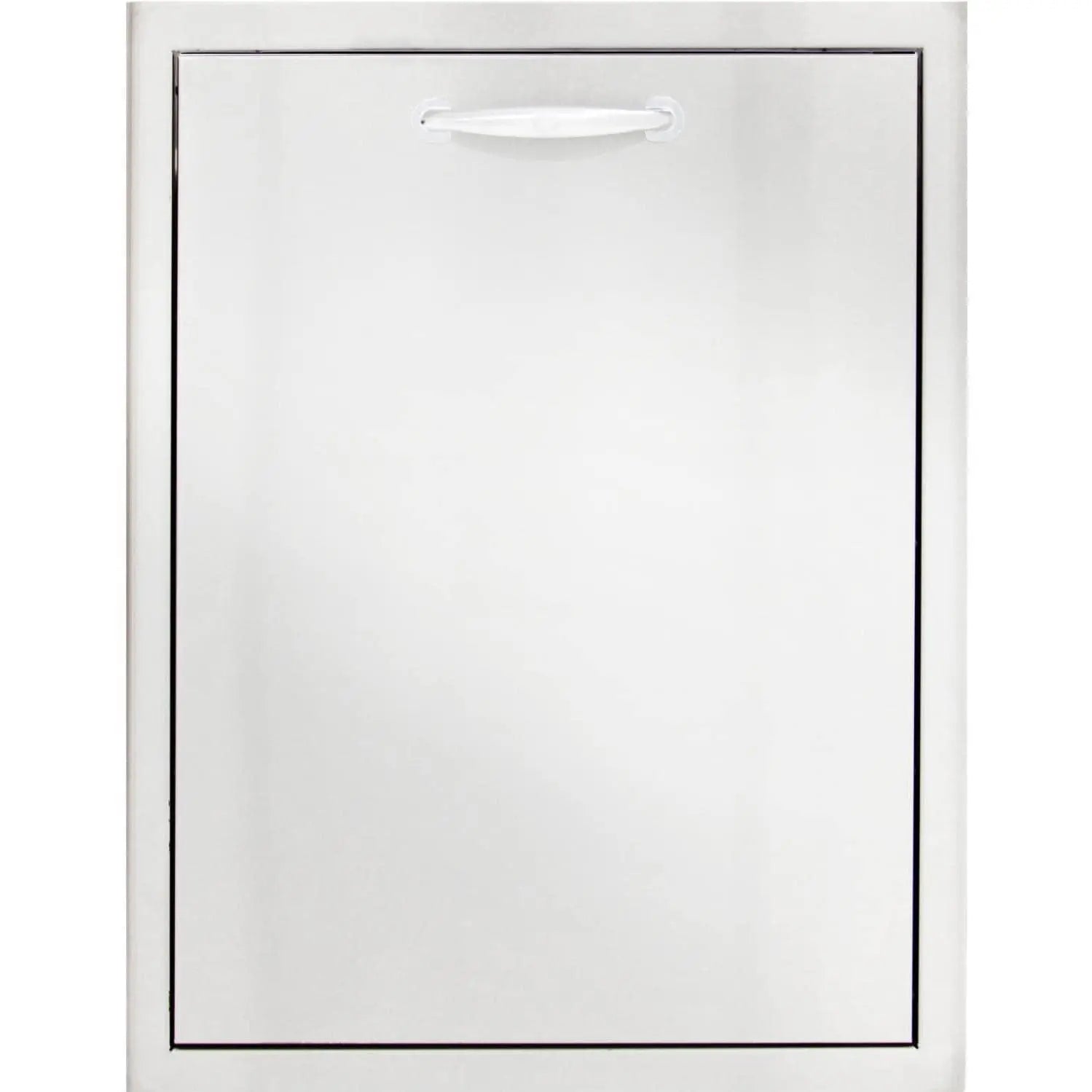 Blaze 20" Roll-Out Double Trash / Recycling Bin in Stainless Steel Finish (BLZ-TREC-DRW) - Agent BBQ