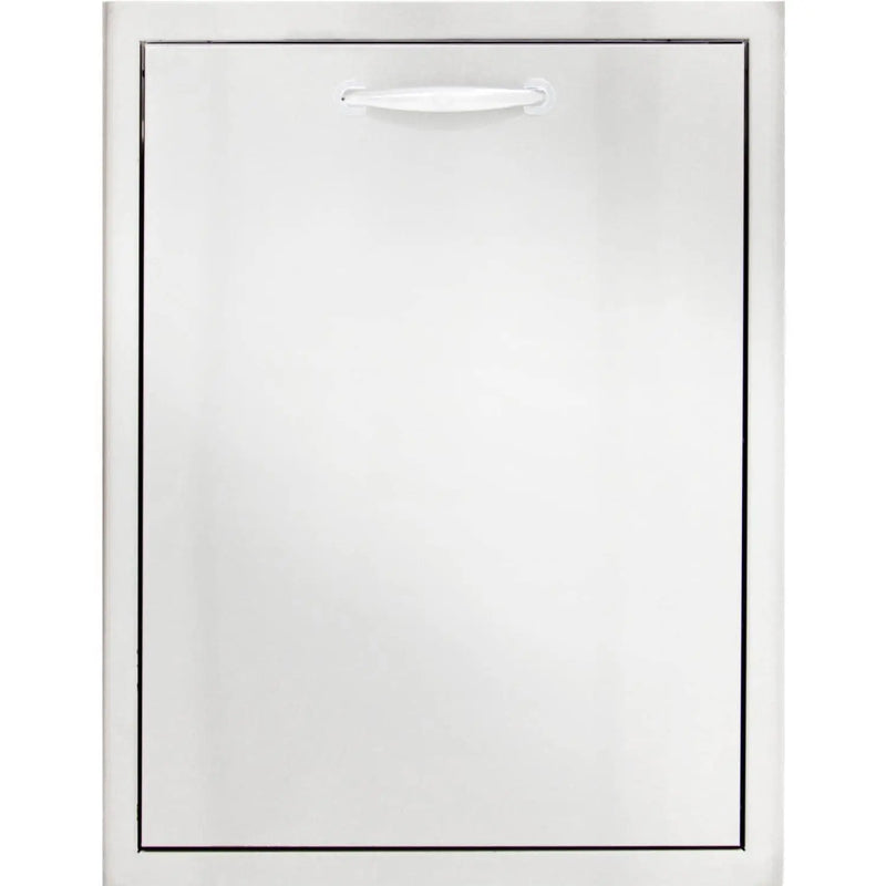 Blaze 20" Roll-Out Double Trash / Recycling Bin in Stainless Steel Finish (BLZ-TREC-DRW) - Agent BBQ