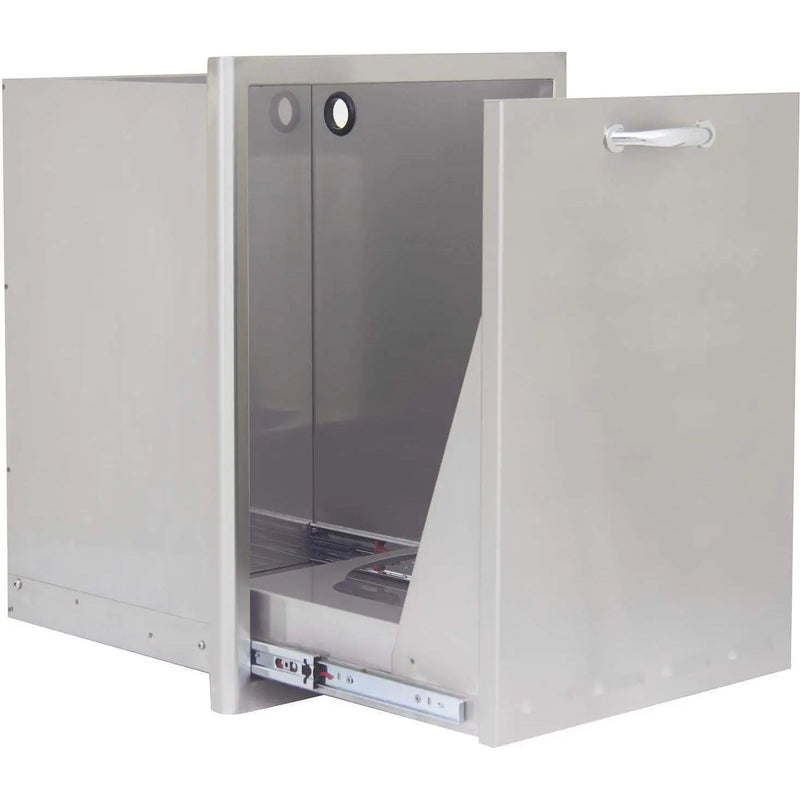 Blaze 20" Roll-Out Trash / Propane Tank Drawer in Stainless Steel Finish (BLZ-TRLP-DRW) - Agent BBQ