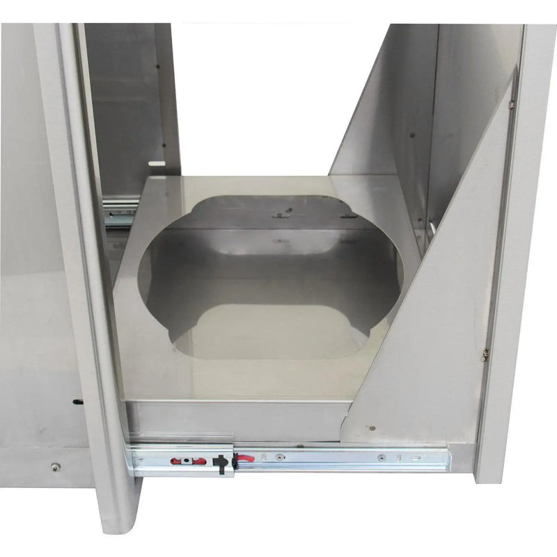 Blaze 20" Roll-Out Trash / Propane Tank Drawer in Stainless Steel Finish (BLZ-TRLP-DRW) - Agent BBQ