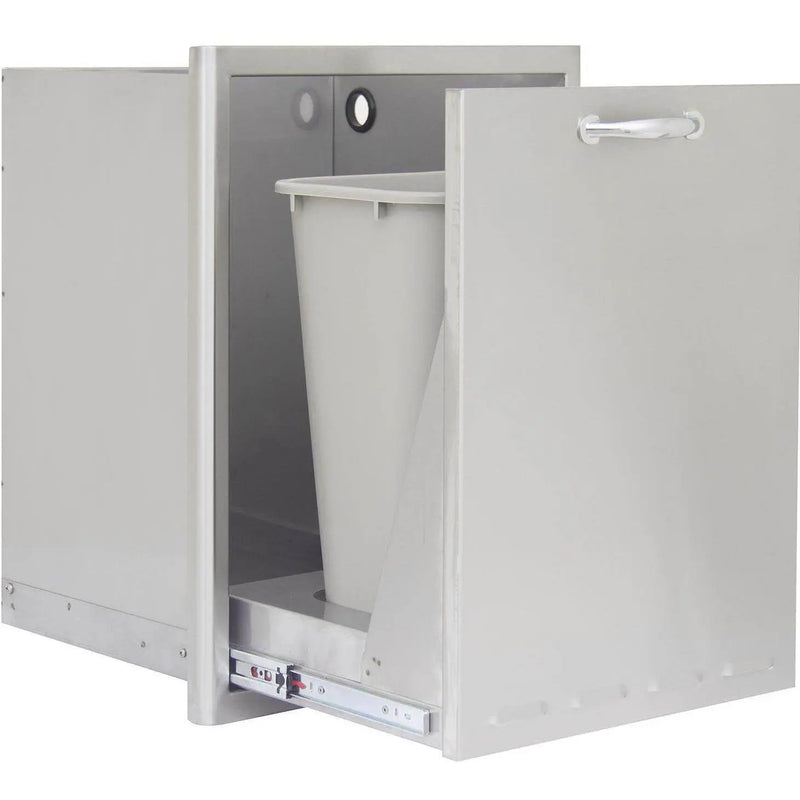 Blaze 20" Roll-Out Trash / Propane Tank Drawer in Stainless Steel Finish (BLZ-TRLP-DRW) - Agent BBQ