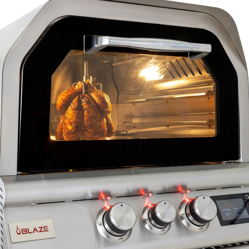 Blaze 26-Inch Outdoor Pizza Oven With Rotisserie - BLZ-26-PZOVN - Agent BBQ