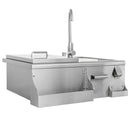 Blaze 30-Inch Beverage Center With Sink & Ice Bin Cooler - BLZ-30CKT-SNK - Agent BBQ