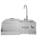 Blaze 30-Inch Beverage Center With Sink & Ice Bin Cooler - BLZ-30CKT-SNK - Agent BBQ