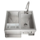 Blaze 30-Inch Beverage Center With Sink & Ice Bin Cooler - BLZ-30CKT-SNK - Agent BBQ