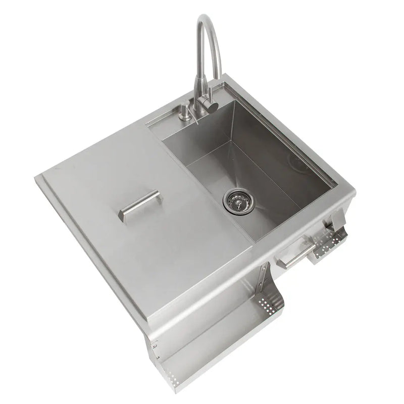 Blaze 30-Inch Beverage Center With Sink & Ice Bin Cooler - BLZ-30CKT-SNK - Agent BBQ