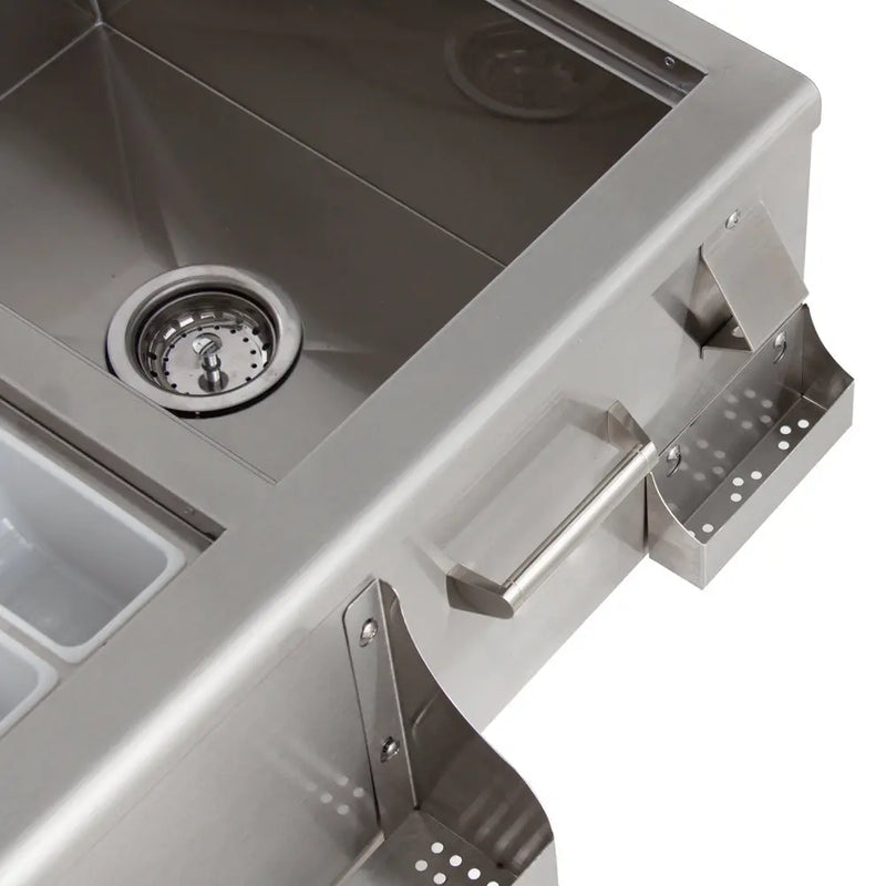 Blaze 30-Inch Beverage Center With Sink & Ice Bin Cooler - BLZ-30CKT-SNK - Agent BBQ