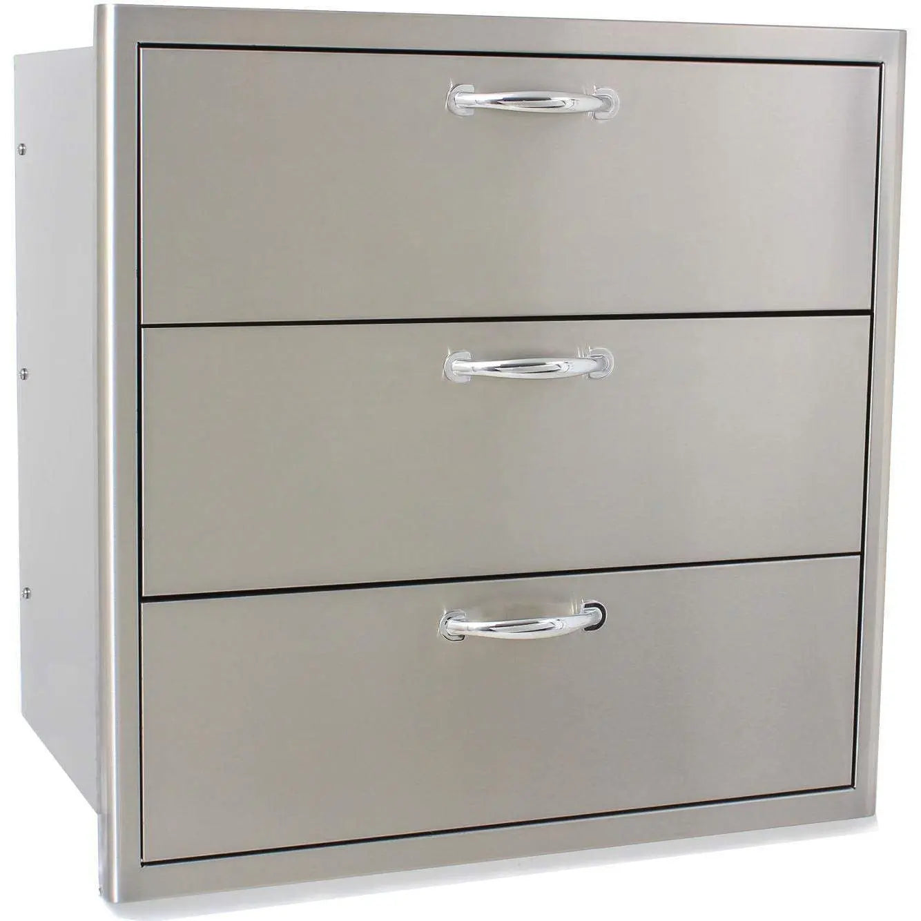 Blaze 30" Triple Access Drawer in Stainless Steel (BLZ-30W-3DRW) - Agent BBQ