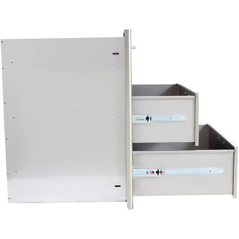 Blaze 30" Triple Access Drawer in Stainless Steel (BLZ-30W-3DRW) - Agent BBQ