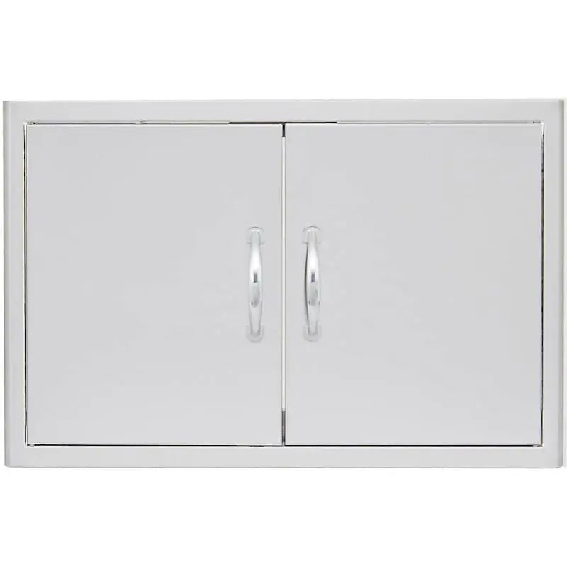 Blaze 32" Double Access Door With Paper Towel Holder in Stainless Steel (BLZ-AD32-R) - Agent BBQ