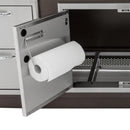 Blaze 32" Double Access Door With Paper Towel Holder in Stainless Steel (BLZ-AD32-R) - Agent BBQ