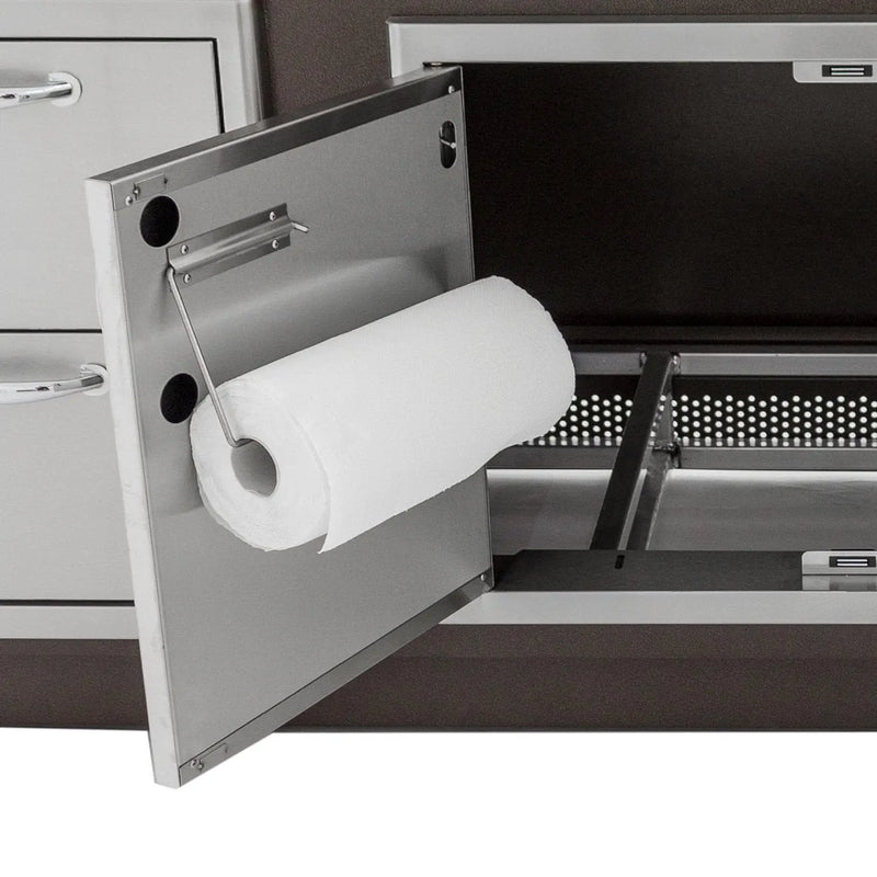 Blaze 32" Double Access Door With Paper Towel Holder in Stainless Steel (BLZ-AD32-R) - Agent BBQ