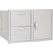 Blaze 32" Double Drawer Combo in Stainless Steel (BLZ-DDC-R) - Agent BBQ