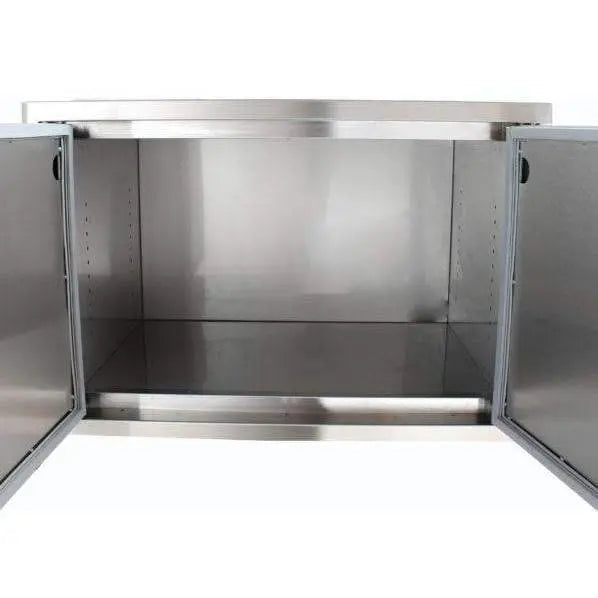 Blaze 32" Sealed Dry Storage Pantry With Shelf in Stainless Steel Finish (BLZ-DRY-STG) - Agent BBQ